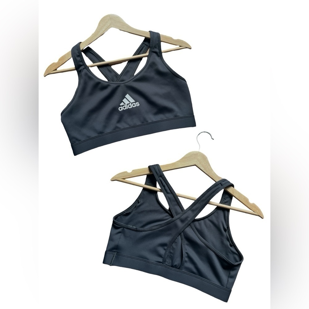 ADIDAS - Deep Grey Crossback Sports Bra